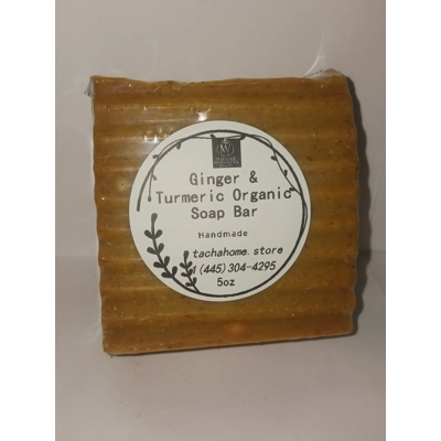 5oz Ginger & turmeric Organic Soap Bar
