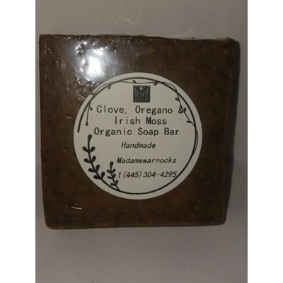 4.5oz Clove Oregano & Irish Moss organic Soap Bar