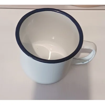 Medium White Enamel Spirit Cup