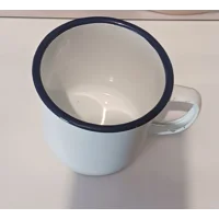 Medium White Enamel Spirit Cup