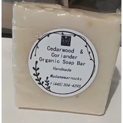Cedarwood & Coriander  Spiritual Organic Soap Bar. Love, p..