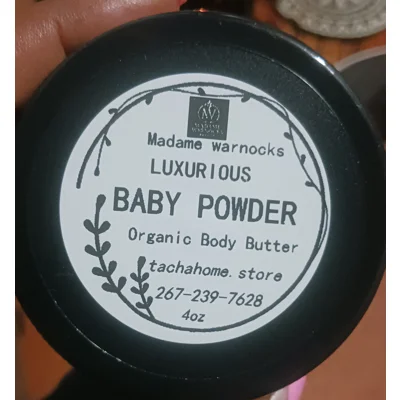 4oz Baby Powder Organic Body Butter