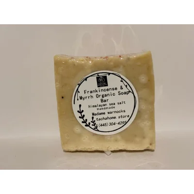 Frankincense & Myrrh Organic Soap bar. Protection, Exorcism, Spirituality,, Healing