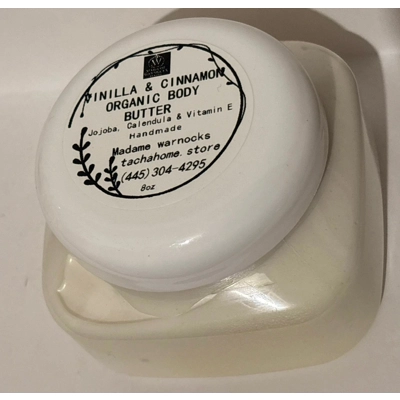 8oz Vinilla & Cinnamon Organic Body Butter