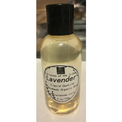 4oz Organic Liquid Handmade Lavender Ca-stile Soap