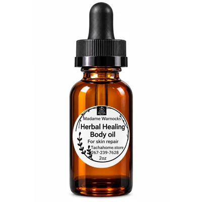 2oz Herbal Healing Body Oil For Dry Skin Eczema Psoriasis
