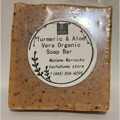4.5oz Turmeric & Aloe Vera  Purification Organic Soap Bar