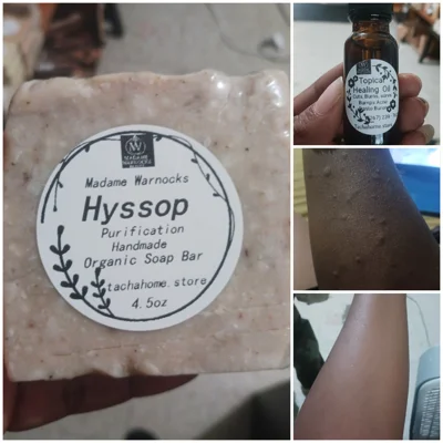 Bundle .5oz Topical healing oil & 4.5oz Hyssop Organic Spiritual cleanse Soap bar