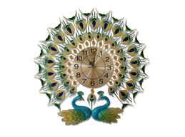 Peacock clock