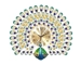 Peacock clock