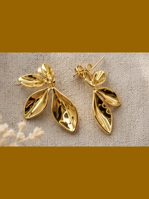 Half Leaf Earrings