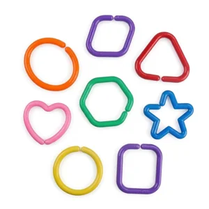 Random Shape & Colour Connectors . 8pcs . Approx 4cm