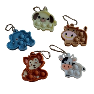 Mini Animal Pop It With A Chain