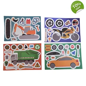 Construction Themed Sticker Sheet