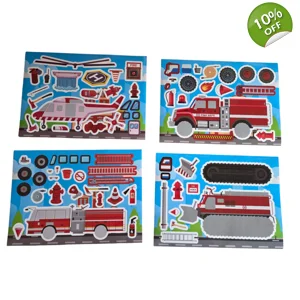 Emergency Vehicle Themed Sticker Sheet