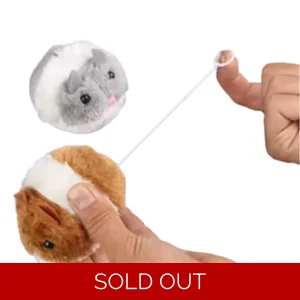 Mechanical Mouse. Pull The String And Watch It Vibrate. Approx. 7cm