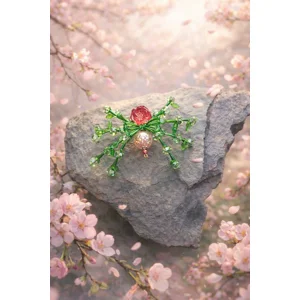 Red and Green Rose Body Spider