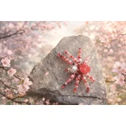 Red and Burgundy Rose Body Spider