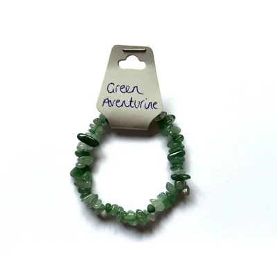 Green Aventurine Crystal chip bracelet