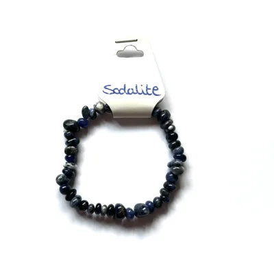 Sodalite Crystal chip bracelet