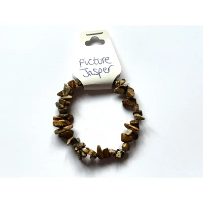 Picture Jasper Crystal chip bracelet