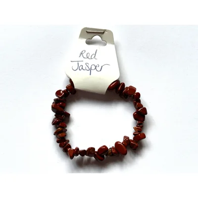 Red Jasper Crystal chip bracelet