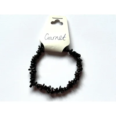 Garnet Crystal chip bra..