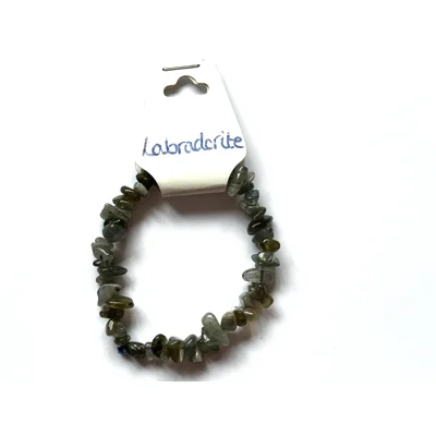 Labradorite Crystal chip bracelet