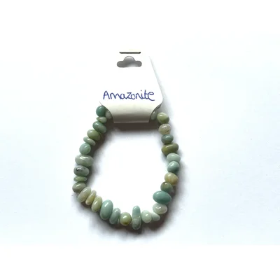 Amazonite Crystal chip bracelet