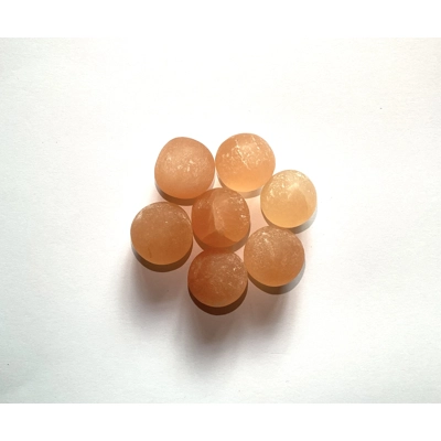 Orange selenite polished tumble stone