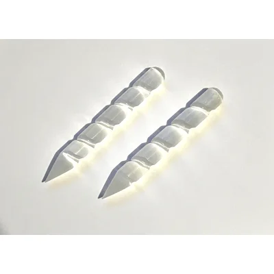 Selenite unicorn pointed Crystal wand