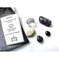 Aquarius star sign Crystal gift bag