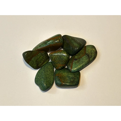 Green Picture Jasper polished tumble stone
