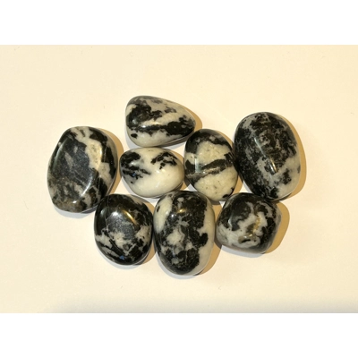 Zebra Jasper polished tumble stone