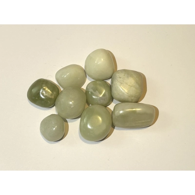 Jade polished tumble stone