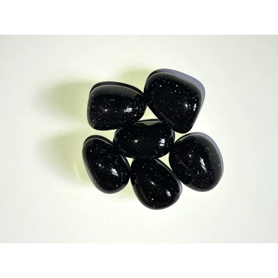 Blue Goldstone polished tumble stone