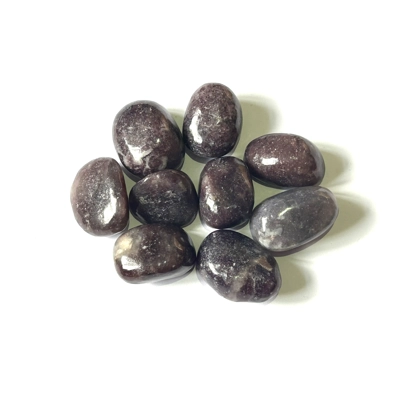 Lepidolite polished tumble stone