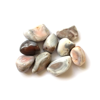 Grey Banded Agate polished tumble stone