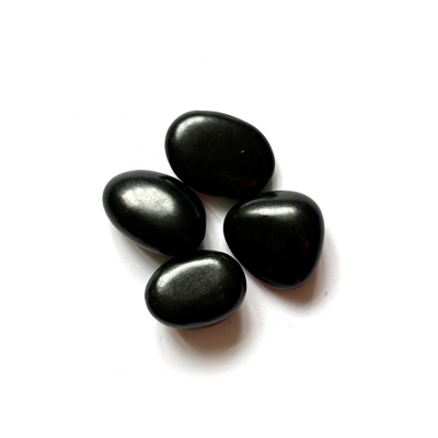 Shungite polished tumble stone