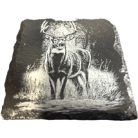 Slate deer coasters