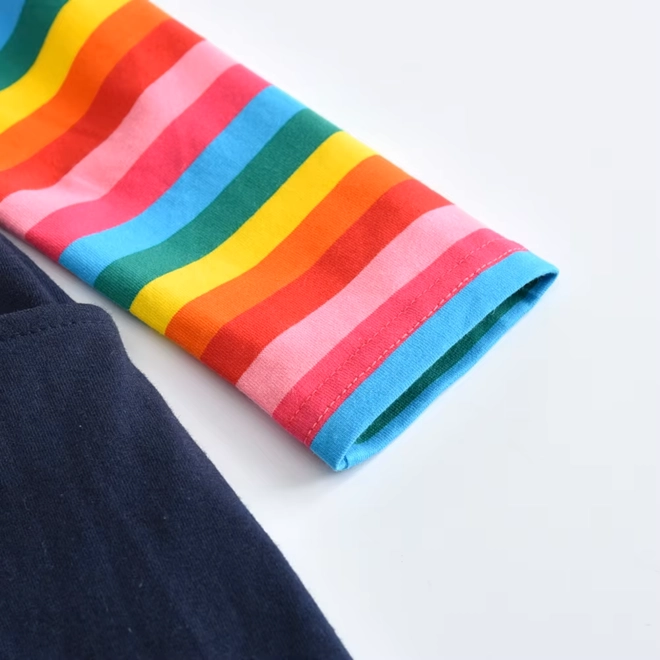 Additional Image for Girls` Dress With Pocket Kids A-line Dresses Butterfly Star Applique