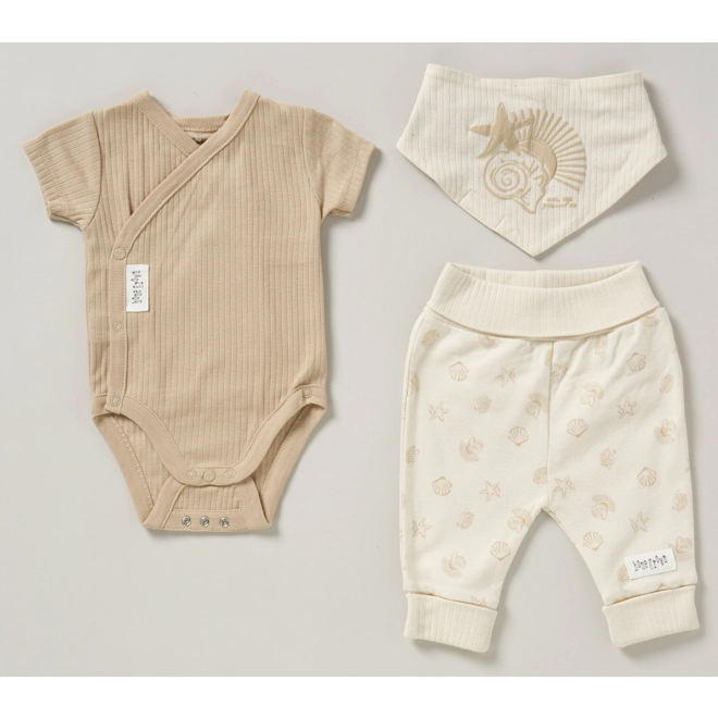 Additional Image for Organic Ribbed "Seaside" Three Piece Set