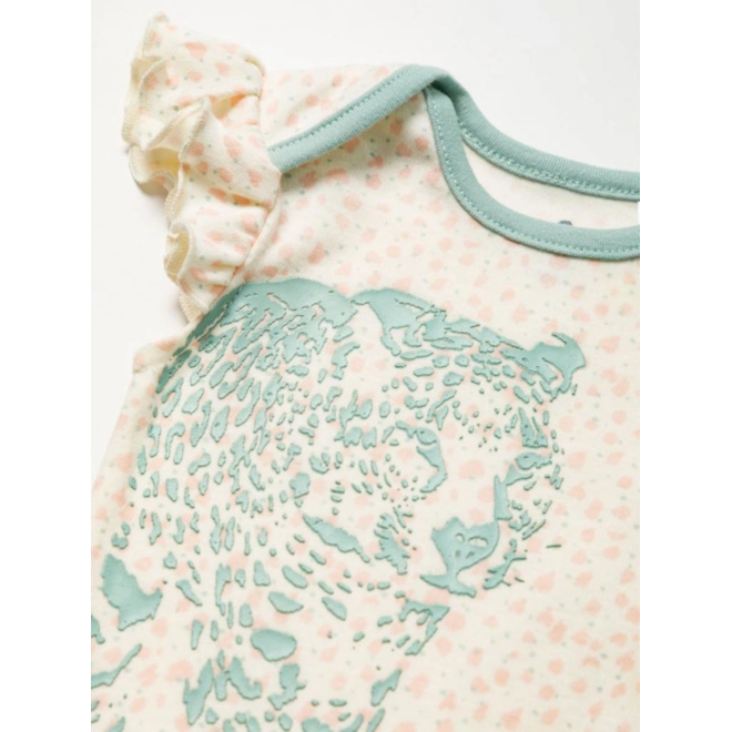 Additional Image for Baby Girl Bodysuit with Leopard Design Leggings Set with Shoes