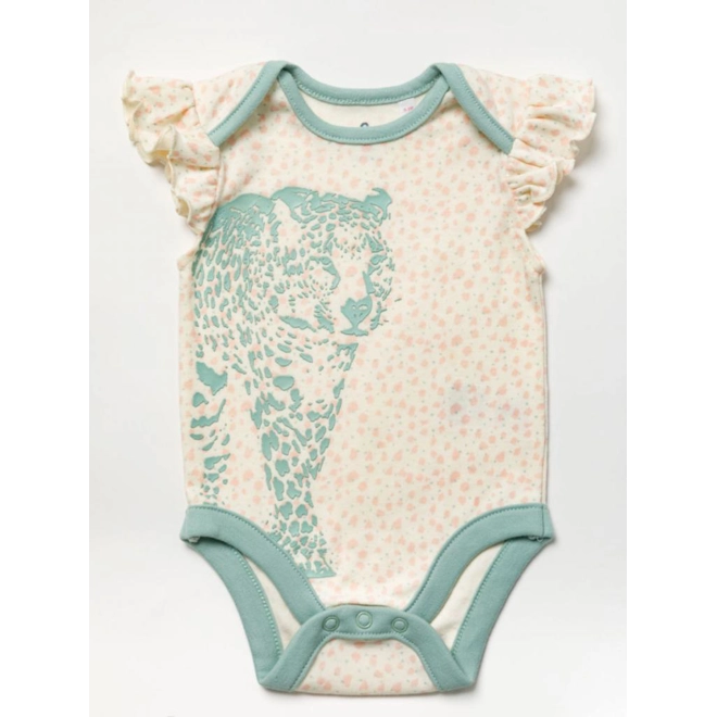 Additional Image for Baby Girl Bodysuit with Leopard Design Leggings Set with Shoes