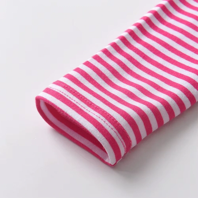 Additional Image for Girls' Pink Dress Hearts Print Long Sleeve