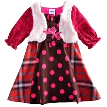 Girls` Polka Dot Long Sleeve..