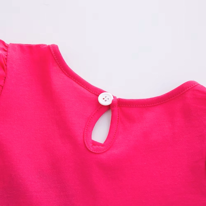 Additional Image for Girls Pink Unicorn Rainbow Dress with Pockets