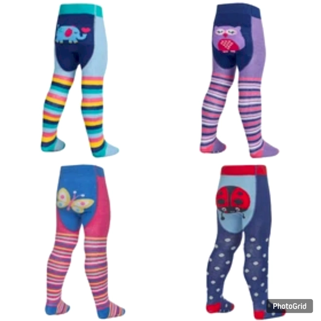 product Image for Baby Girl Animal Panel Tights