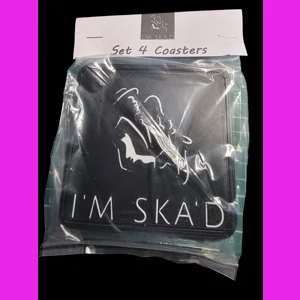 Square I'M SKA'D Coasters