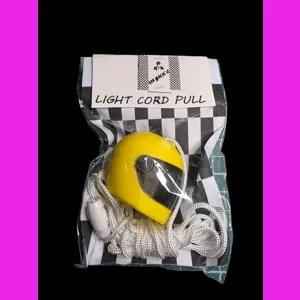 Yellow Crash Helmet Pull cord